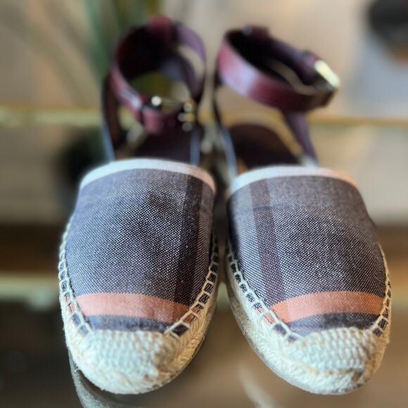 BURBERRY New Castle Abbie Flat Espadrilles 35 - Picture 5 of 9